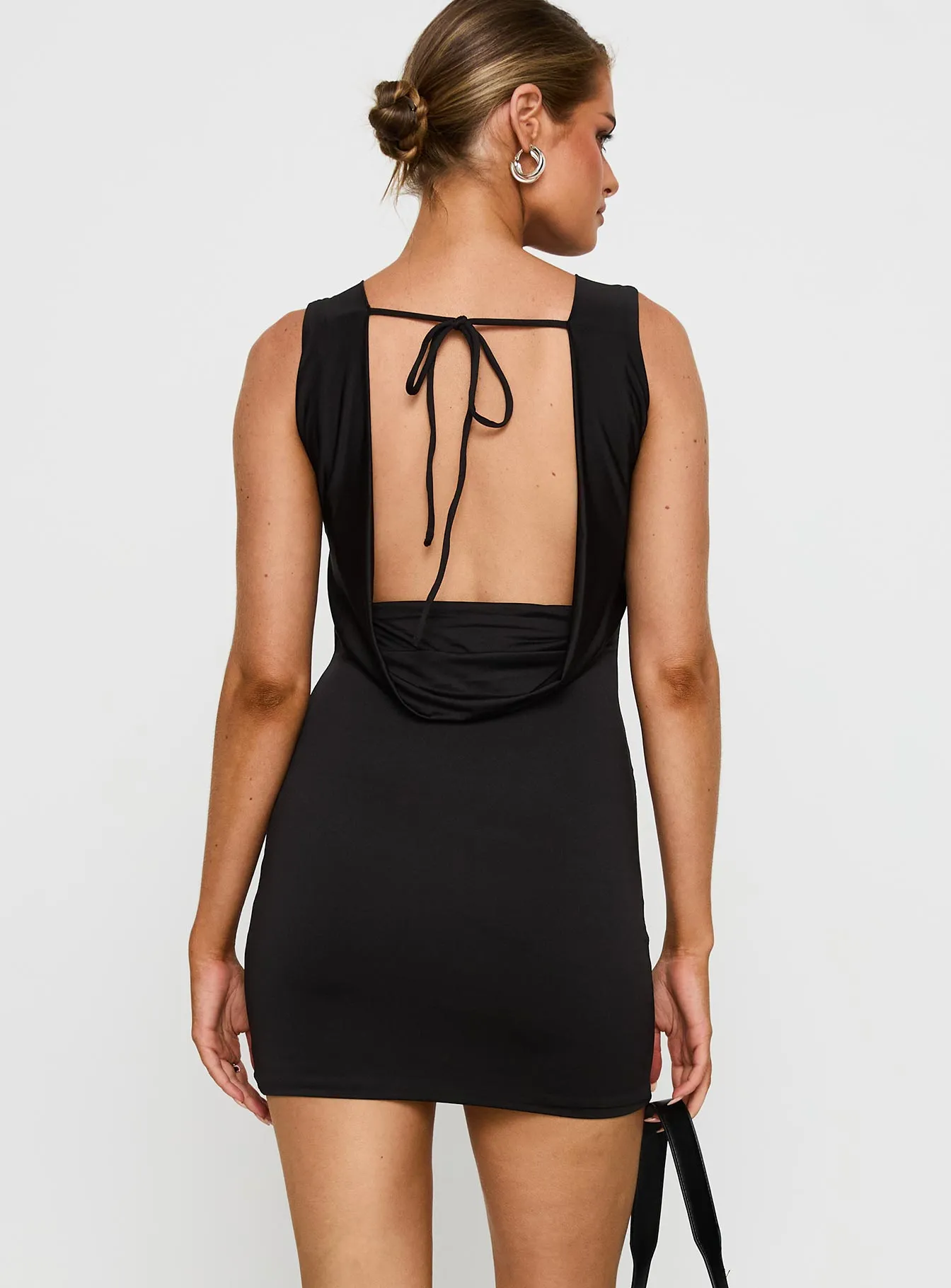 Alexandros Mini Dress Black Show Skin Vibrant patterned mini