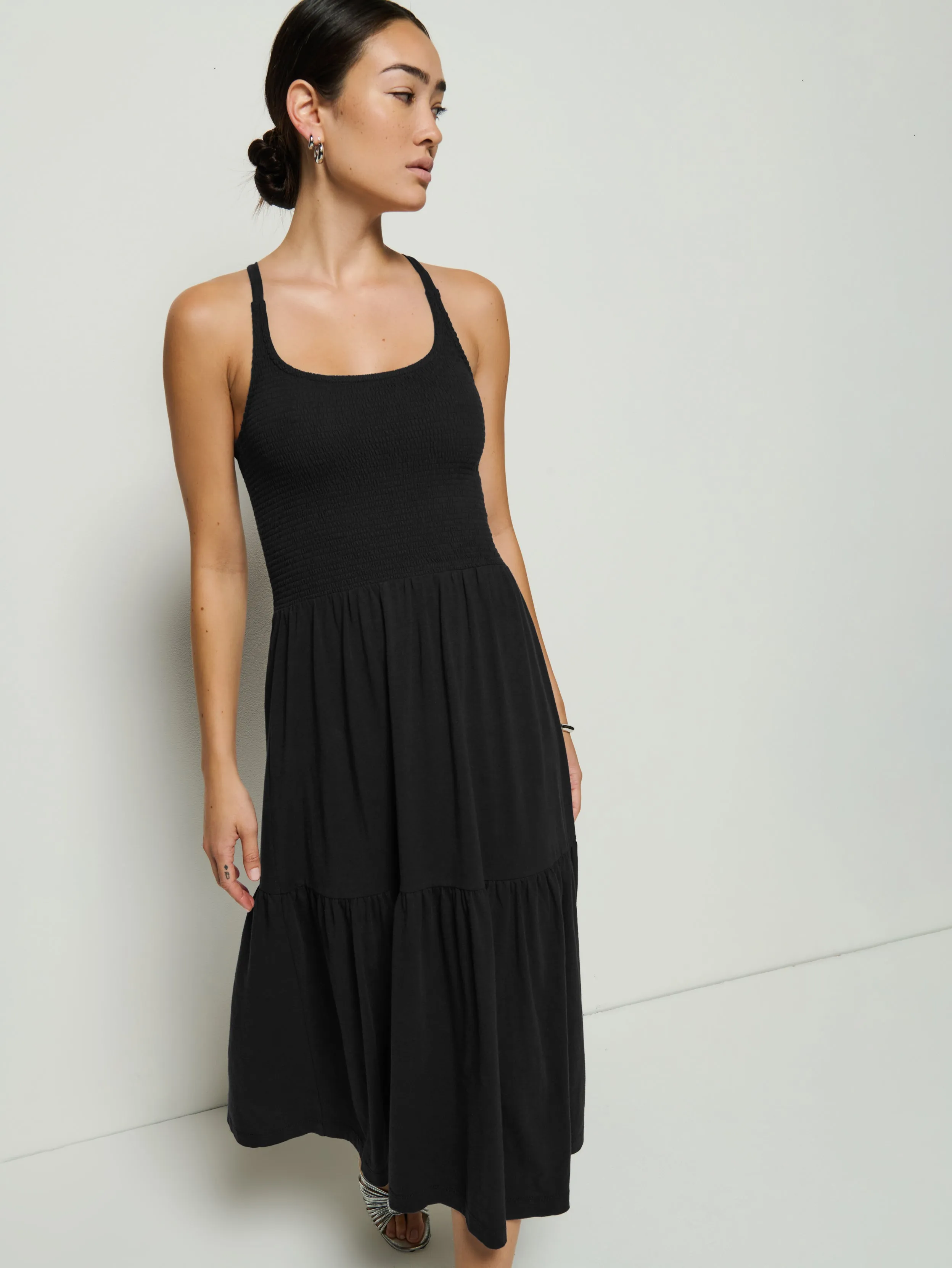 Penelope Smocked Midi All Day Comfort Star Light