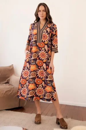 Tia Tunic Dress in Abigail Elegant Mom Modern Appeal