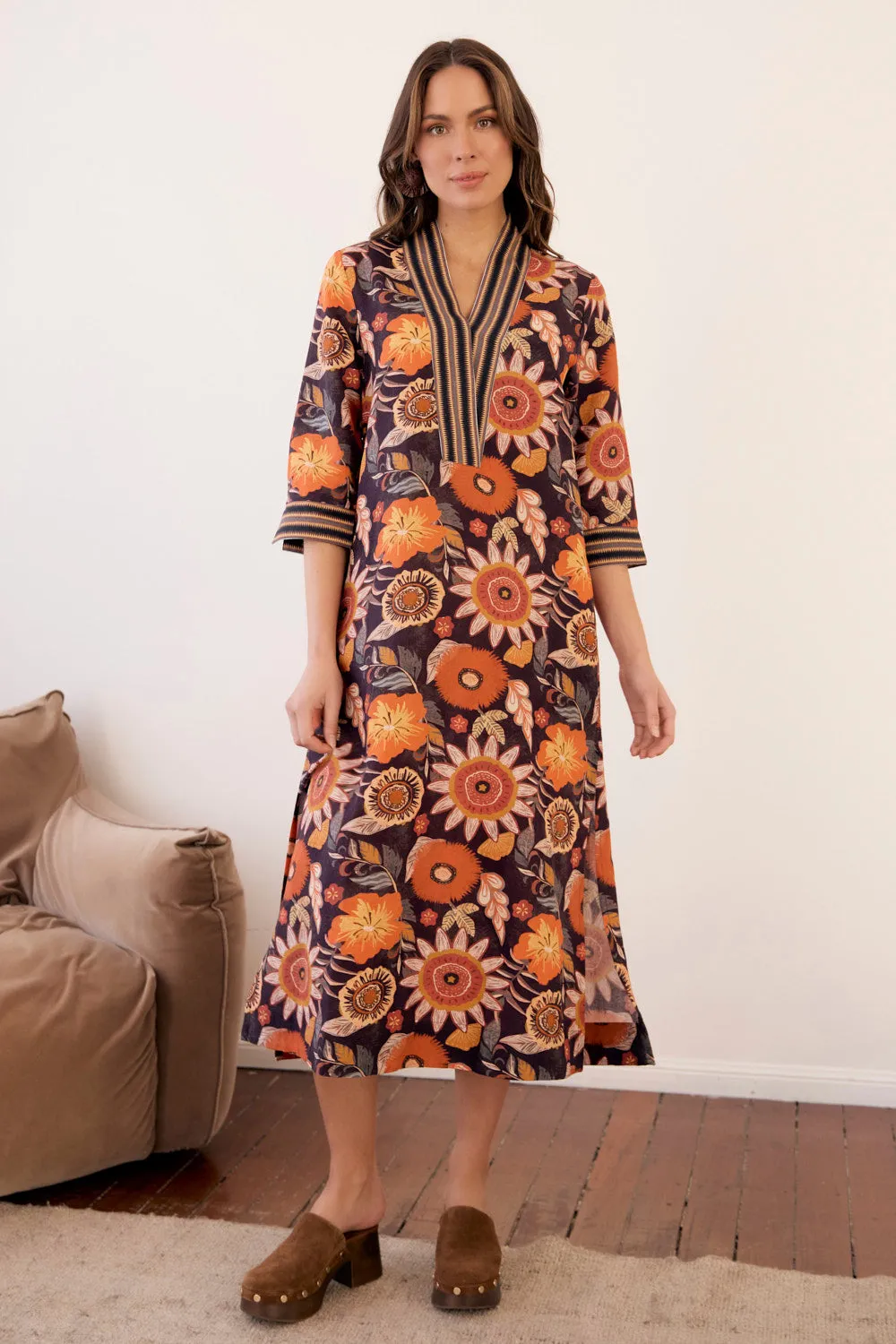 Work Smart Polished Ease Tia Tunic Dress in Abigail