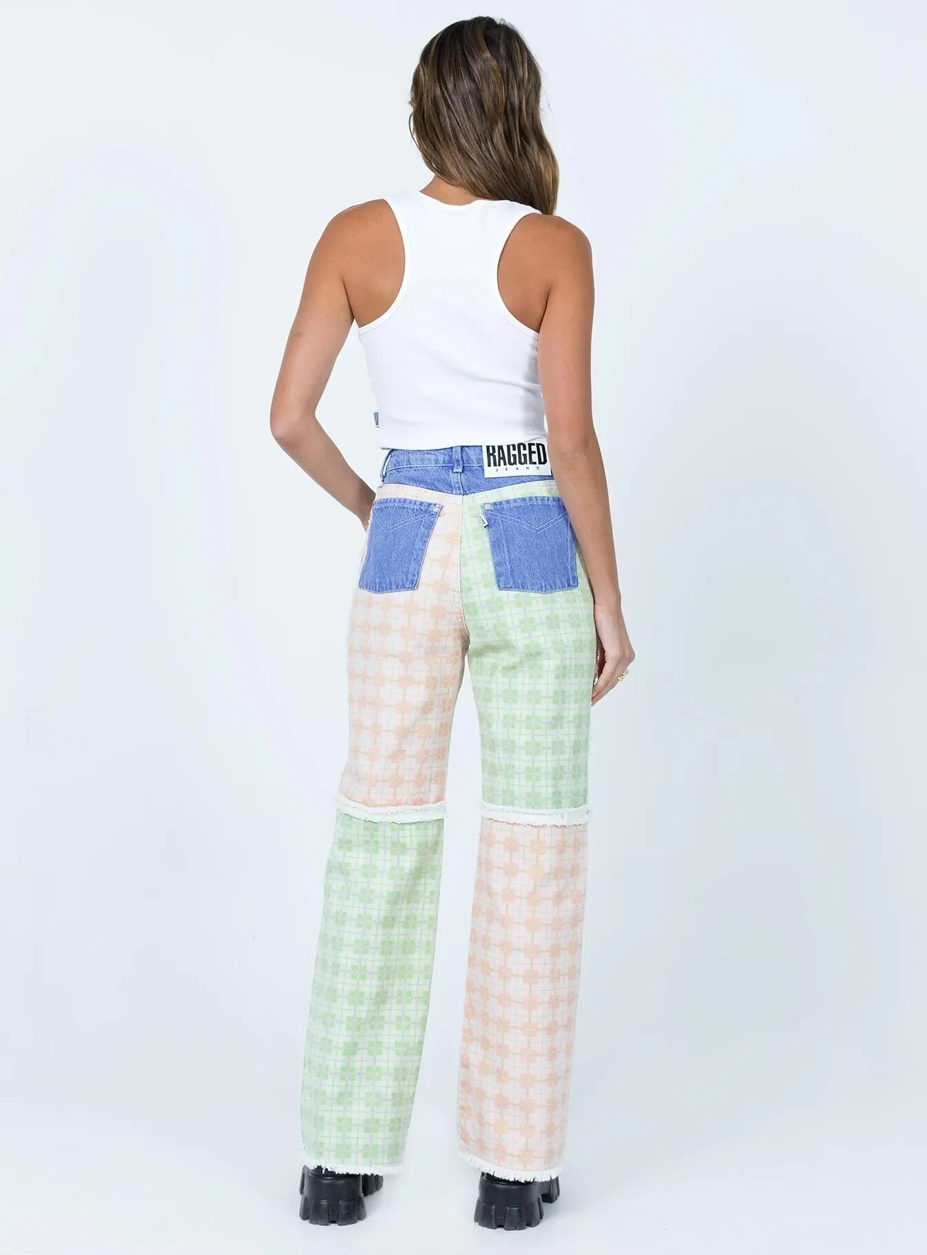 The Ragged Priest Pitch Jeans Multi Lightweight Denim Riveted Stress Points