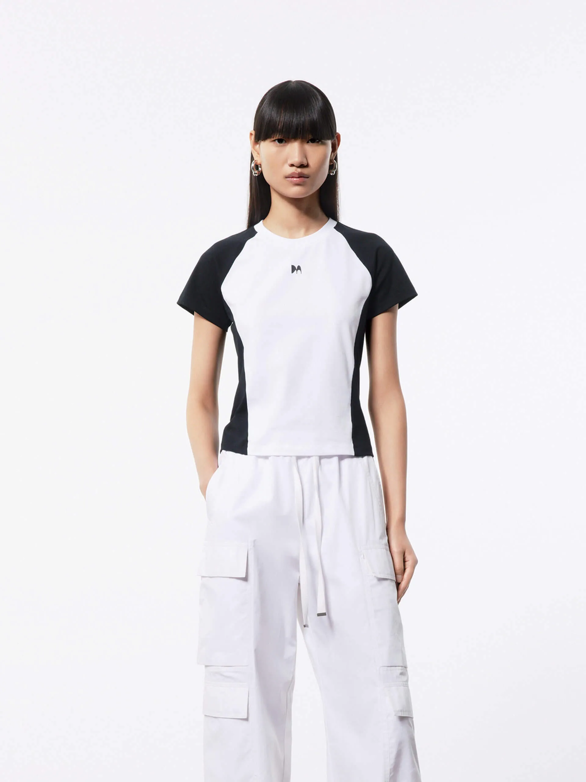 Cotton Raglan Sleeves T-shirt Organic Cotton Blend