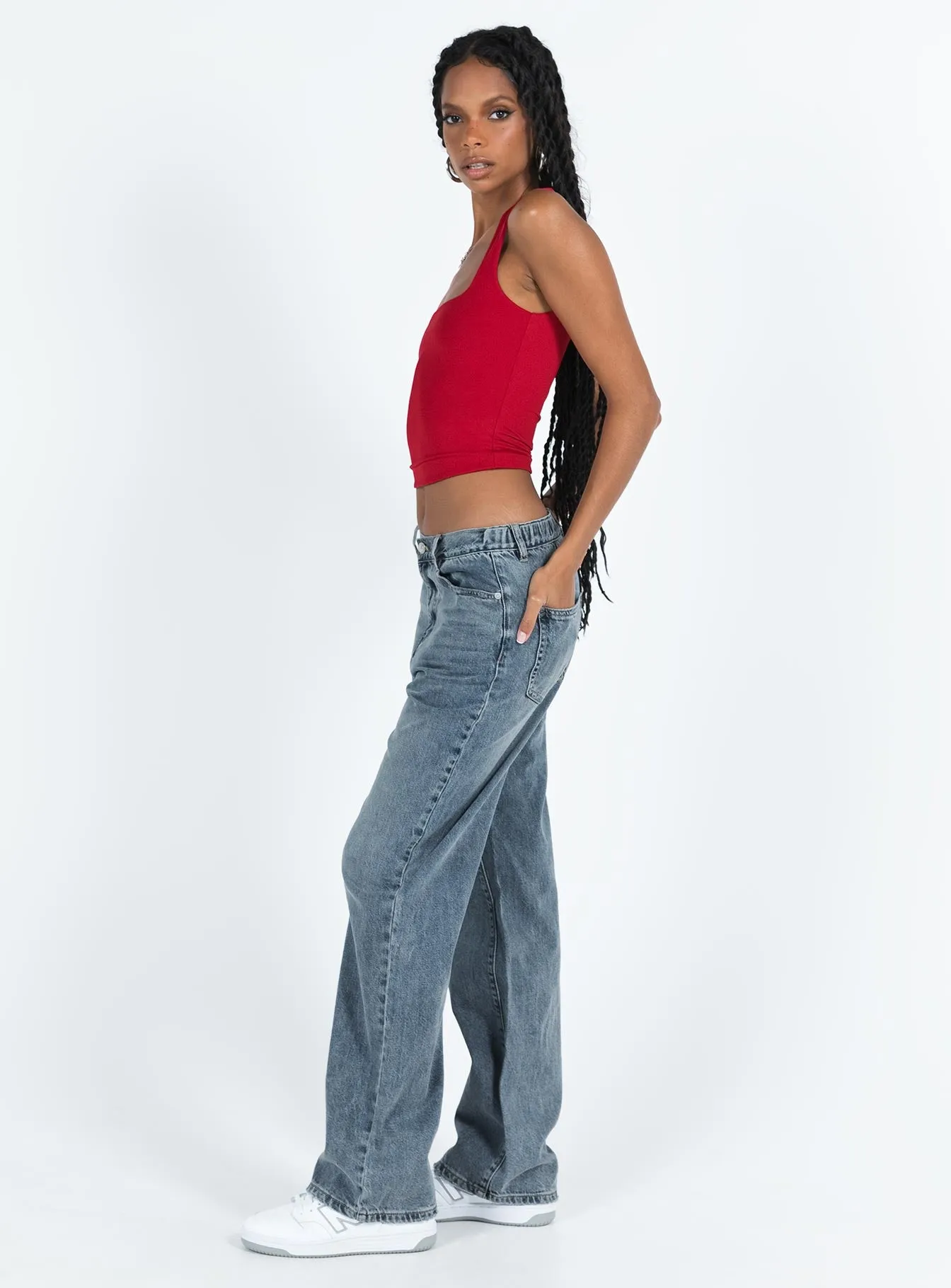 Hoban Jeans Mid Wash Denim Breathable Minimalist