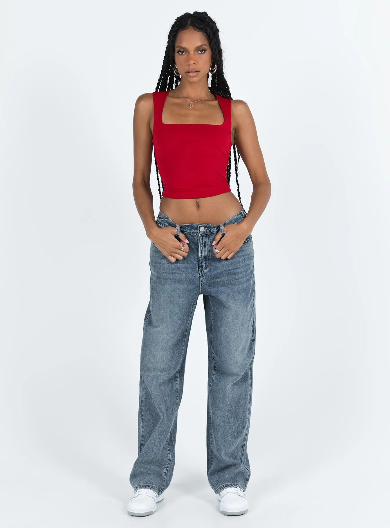 Creative Look Work Ready Lightweight Seasonal Wardrobe Hoban Jeans Mid Wash Denim