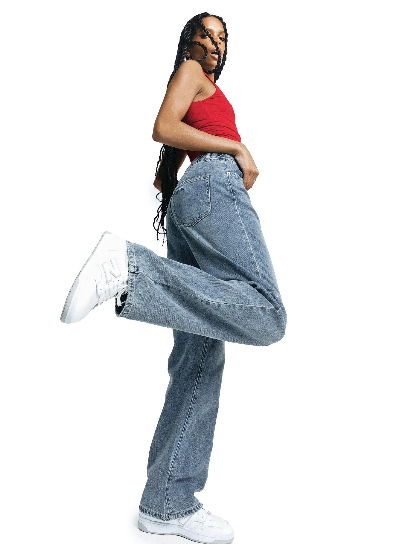 Iconic Outfit Modern Outfit Hoban Jeans Mid Wash Denim