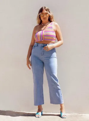 Trend Setter Road Trip Casual Classic Wear Slim Tokoyo Dreaming Straight Leg Denim Jeans