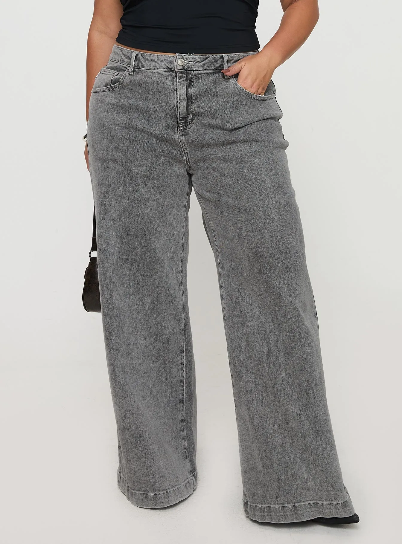 Wolfie High Rise Wide Leg Slouchy Jeans Steel Curve Traveler Gear Bold Look