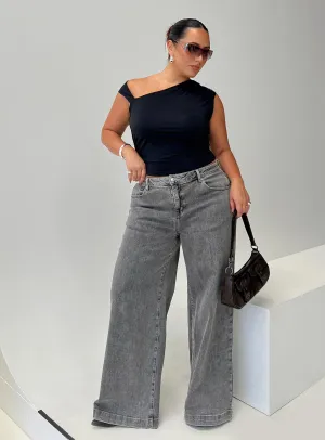 Wolfie High Rise Wide Leg Slouchy Jeans Steel Curve Affordable Neutral Holiday Vibes