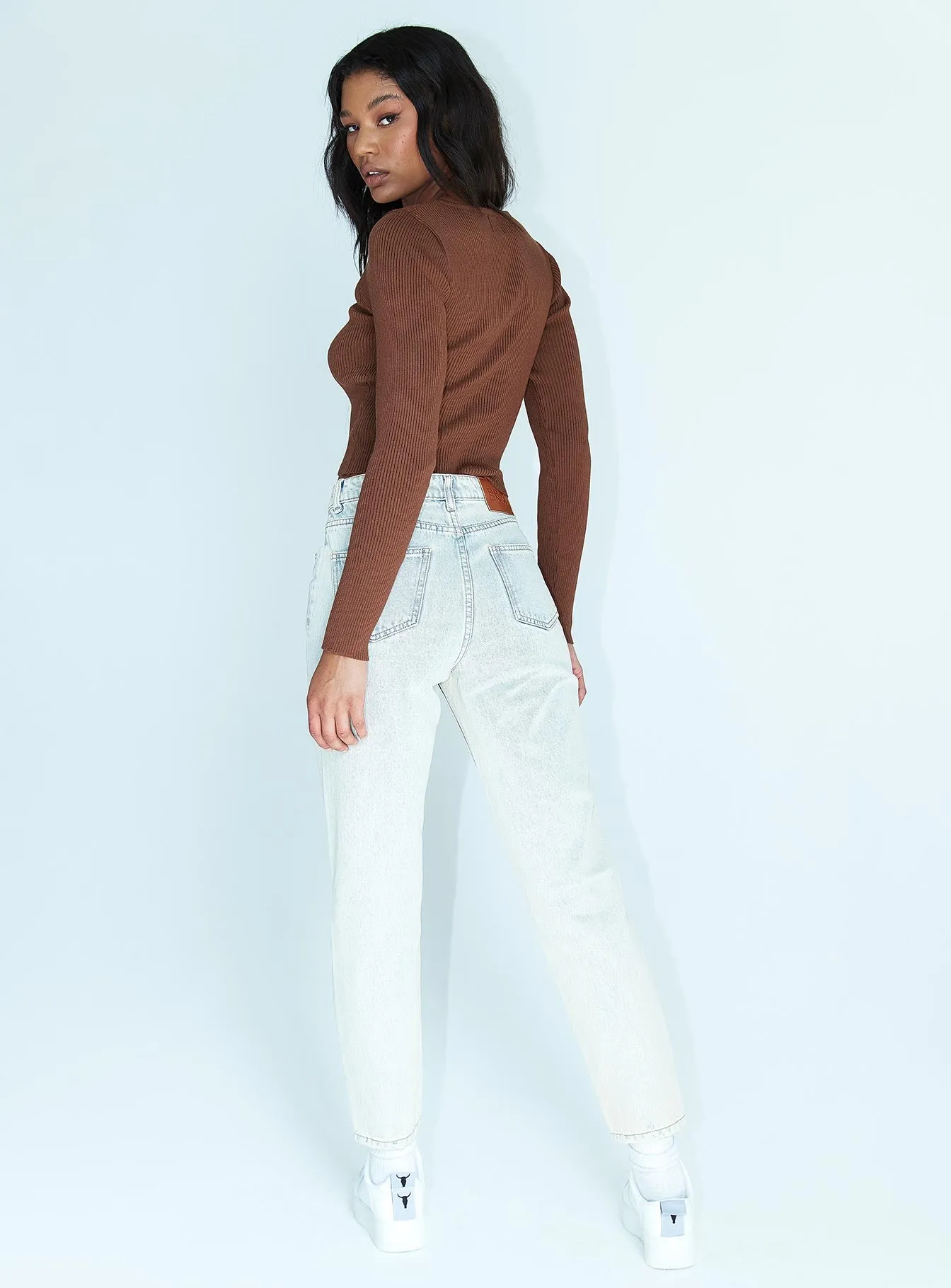 Daily Function Zaiden Straight Leg Jeans Light Blue Wash Denim