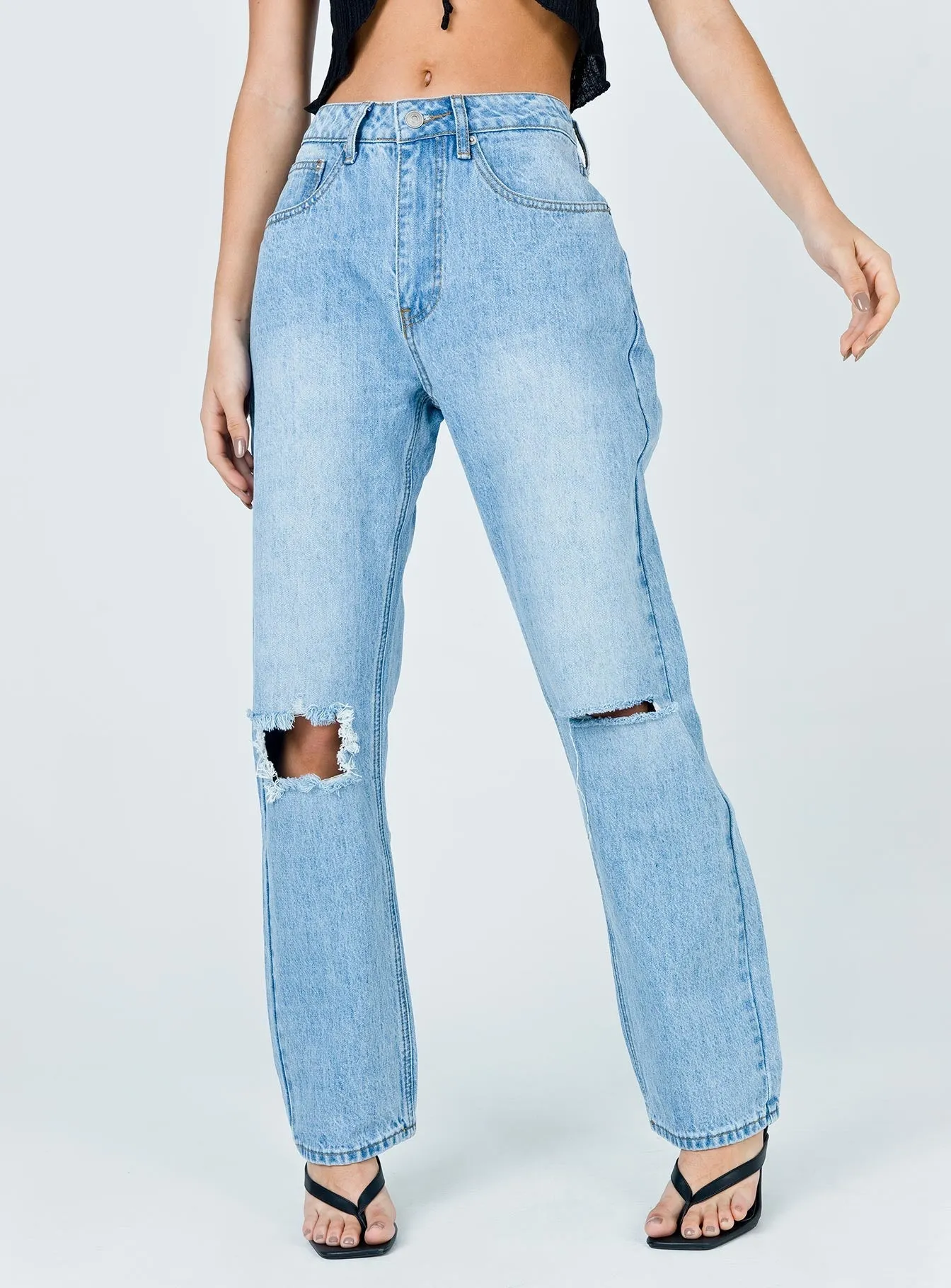 Street Fashion Fairmount Straight Leg Jean Light Wash Denim