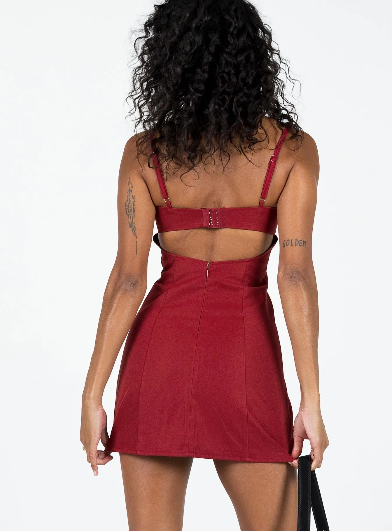 Monza Mini Dress Red Day To Night