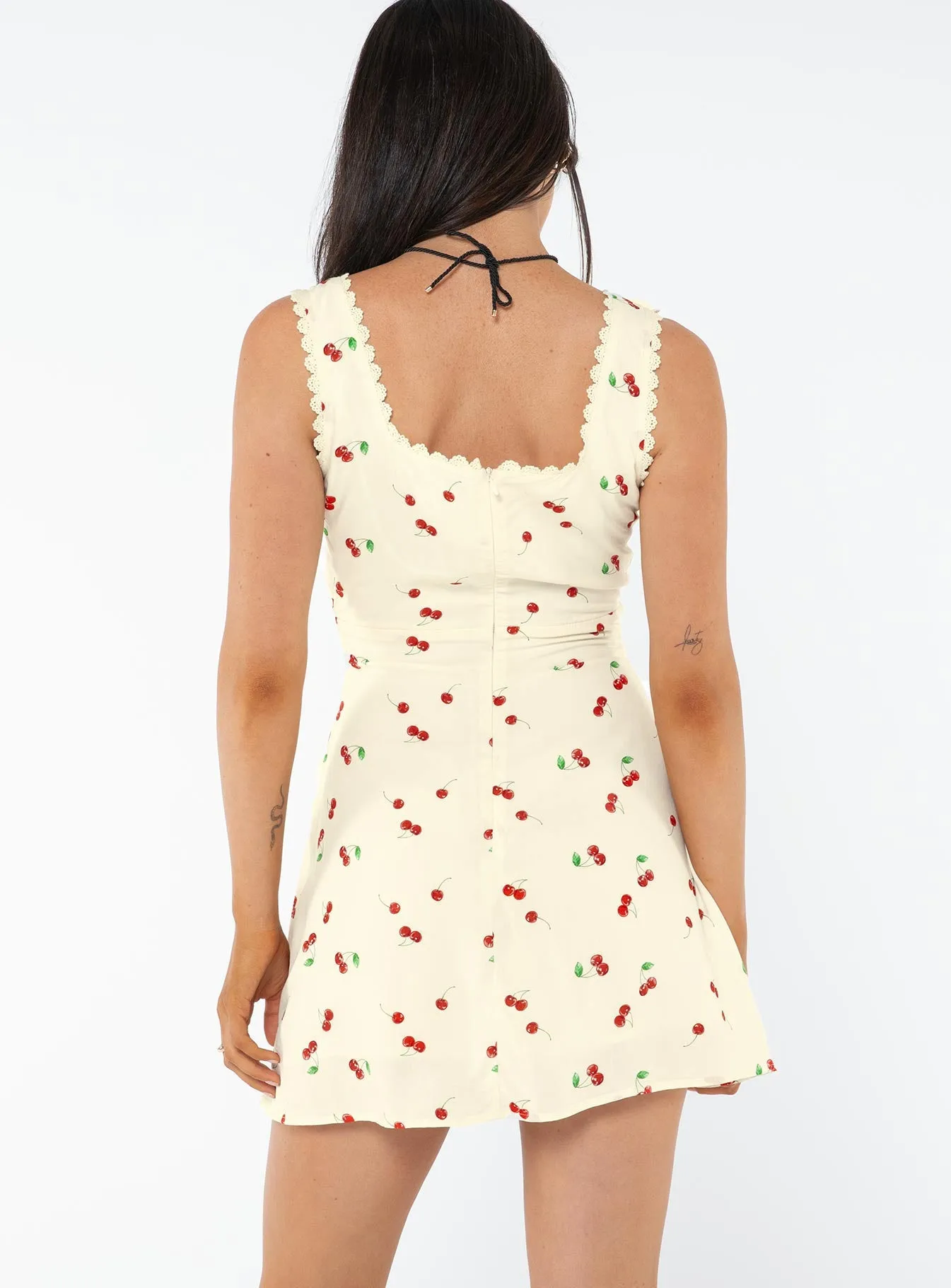 Dasha Mini Dress Cherry Slim Touch Pop Hot