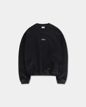 Oversized Crewneck, Women - Logo 3.0 - Black Four Way Stretch Abrasion Resistant Edges