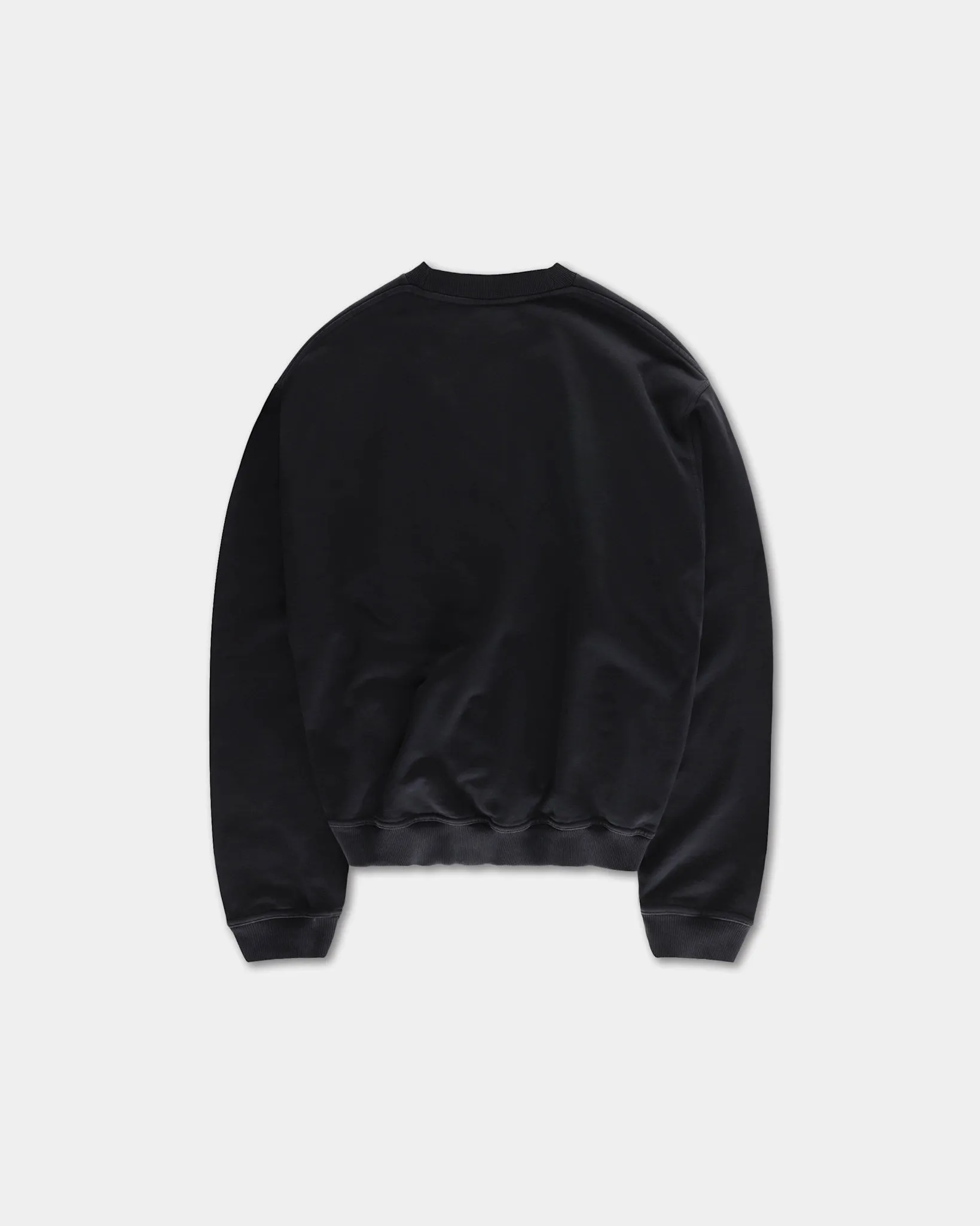 Casual Elegance Oversized Crewneck, Women - Logo 3.0 - Black Four Way Stretch